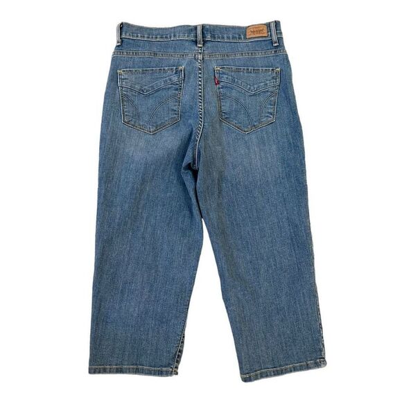 Levi’s 512 perfect slimming cropped jeans size 12 stretch - Picture 2 of 8